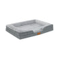 Orthopedic Plush Dog Bed with Raised Sides, Washable Pet Cushion