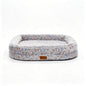 Plush Pet Bed for Dogs & Cats, Washable Rectangular Dog Cushion